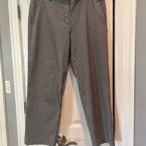 LOFT Riviera Slim style Black and White checked pants
